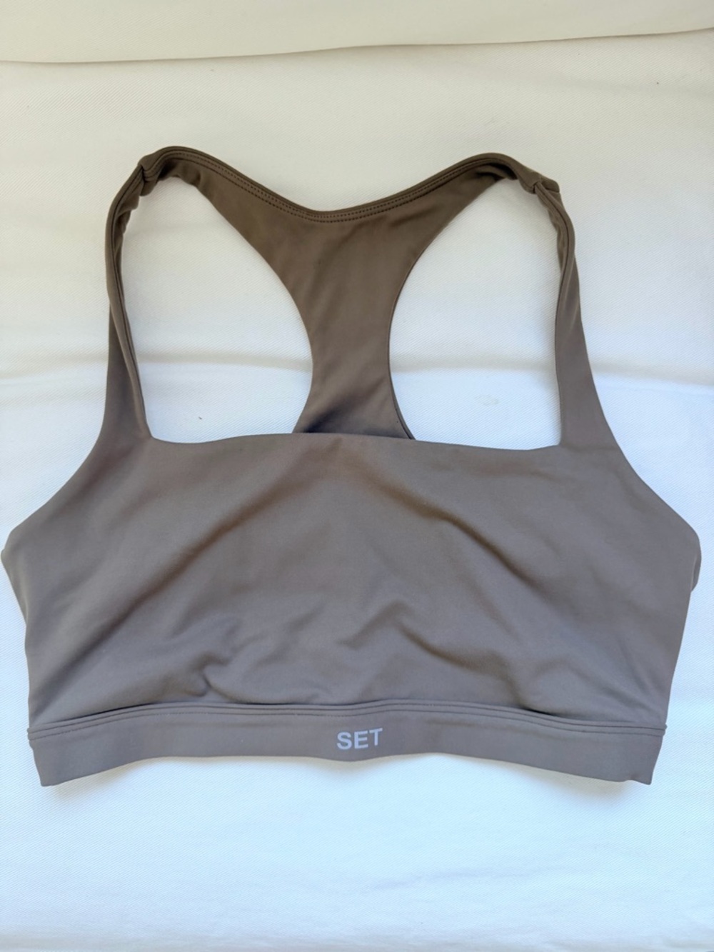 SET Active Taupe Racerback Sports Bra
